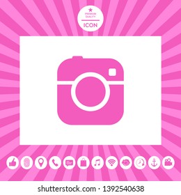 Camera symbol icon. Element for your design