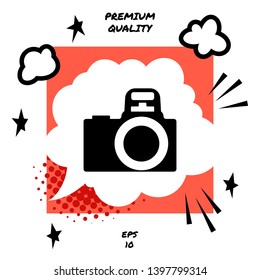 Camera symbol icon. Element for your design