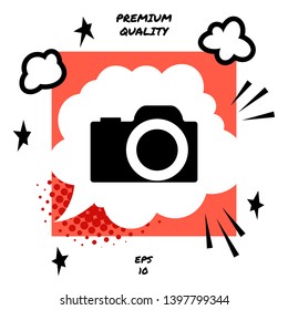 Camera symbol icon. Element for your design