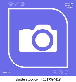 Camera symbol icon. Graphic elements for your design