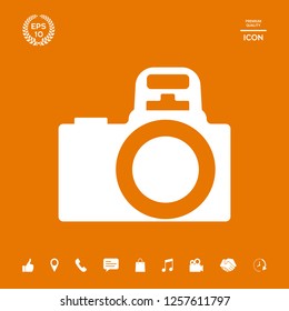 Camera symbol icon. Graphic elements for your design