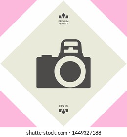Camera symbol icon. Graphic elements for your design
