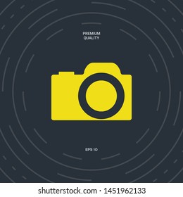 Camera symbol icon. Graphic elements for your design