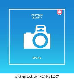 Camera symbol icon. Graphic elements for your design