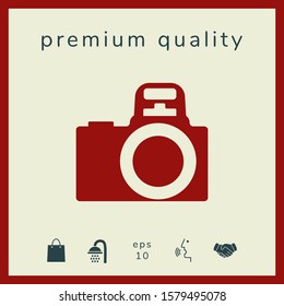 Camera symbol icon. Graphic elements for your design
