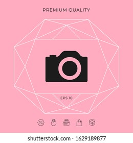 Camera symbol icon. Graphic elements for your design