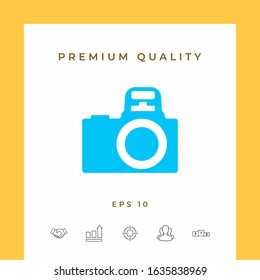 Camera symbol icon. Graphic elements for your design