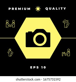 Camera symbol icon. Graphic elements for your design