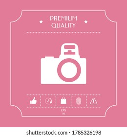 Camera symbol icon. Graphic elements for your design