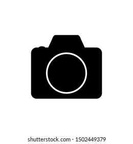 camera symbol icon isolated on white background. vector illustration