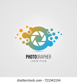 Camera symbol in modern style. Creative icon. Vector illustration