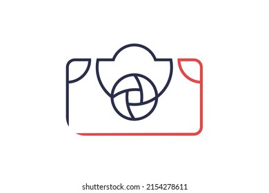 A camera symbol that is very suitable for someone who does business in the photographer or printing field.