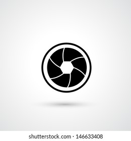 Camera symbol vector 