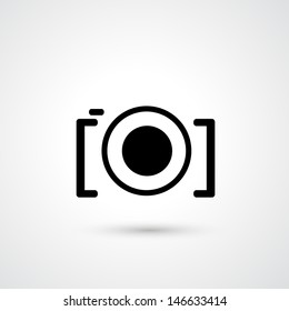 Camera symbol vector 