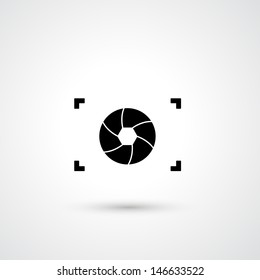 Camera symbol vector 