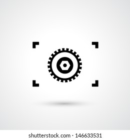 Camera symbol vector 