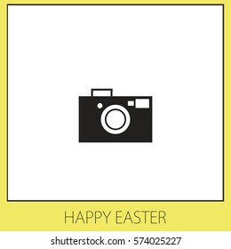 Camera symbol for your web site design, logo, app, UI. Vector Icon.