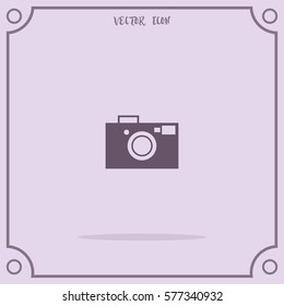 Camera symbol for your web site design, logo, app, UI. Vector Icon.