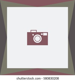 Camera symbol for your web site design, logo, app, UI. Vector Icon.