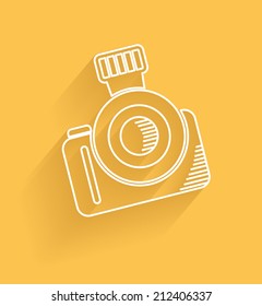Camera symbol,clean vector