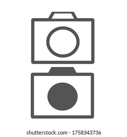 camera take a picture icon vector