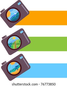 camera taking different photos