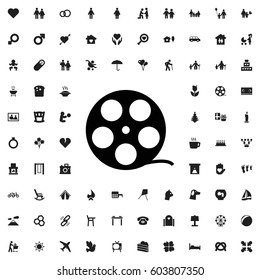 Camera tape icon illustration isolated vector sign symbol. family icons vector set.