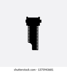 camera tape icon vector