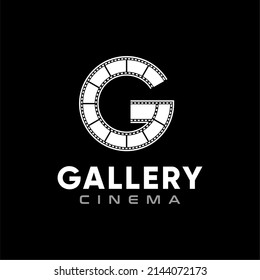 Camera Tape Reel Letter G for Film Production Logo Design Inspiration