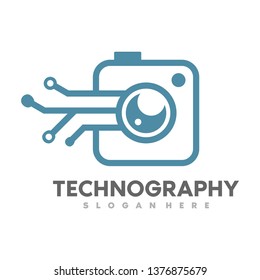 camera technology logo illustration