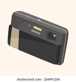 camera theme elements vector,eps