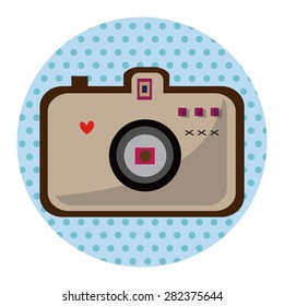 camera theme elements vector,eps