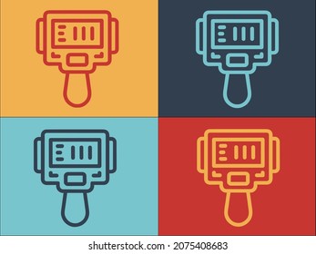 Camera Thermal Imager Logo Template, Simple Flat Icon of camera,temperature,technology