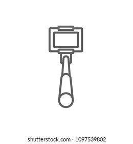 Camera thin icon vector