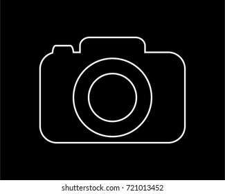 camera thin line icon