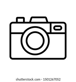 camera thin line vector icon