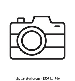 camera thin line vector icon