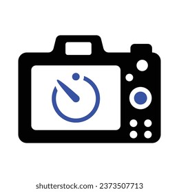 Camera Timer Icon, Vector Graphics