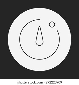 camera timer line icon