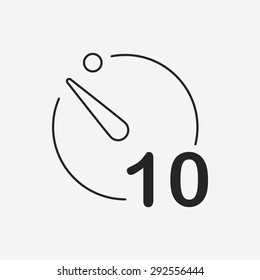 camera timer line icon