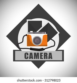 camera for travel design, vector illustration 10 eps graphic