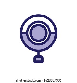 Camera Trendy Flat Icon Design