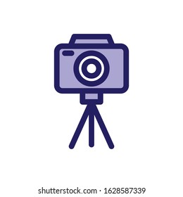 Camera Trendy Flat Icon Design