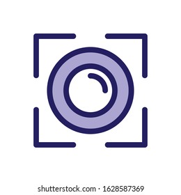 Camera Trendy Flat Icon Design