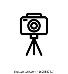 Camera Trendy Flat Icon Design