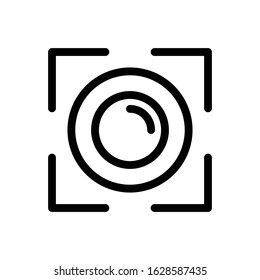 Camera Trendy Flat Icon Design