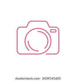 Camera Trendy Icon Vector Template Illustration Logo Design