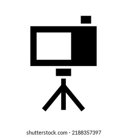 camera tripod icon or logo isolated sign symbol vector illustration - high quality black style vector icons
