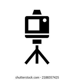 camera tripod icon or logo isolated sign symbol vector illustration - high quality black style vector icons
