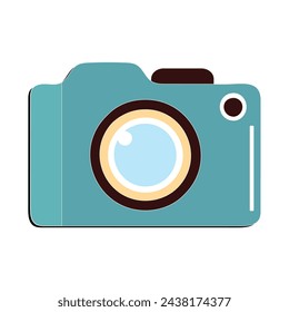 Camera tripod icon and Movie camera on a tripod. Making a movie single icon in monochrome style vector symbol stock illustration web.